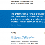 IARU обновил свой сайт